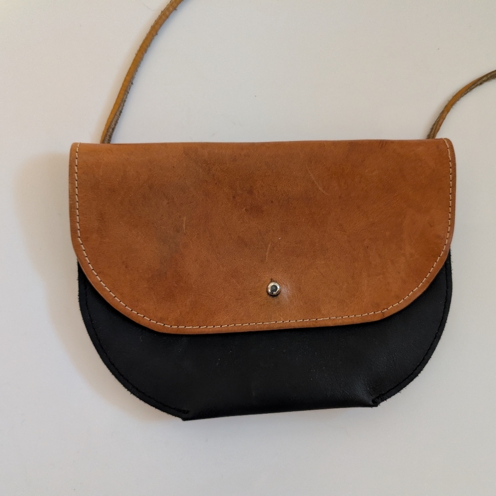 Erin Templeton Tan Black Small Leather Purse